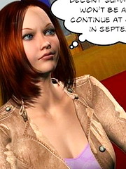 Miniature red-haired sourish gets skewered and creamed away her daddy and uncle